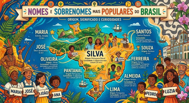 Nomes e Sobrenomes Mais Populares do Brasil: Origem, Significado e Curiosidades